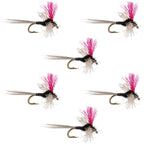 Trico Spinner High Visibility Pink Post 6 Flies Hook Size 18