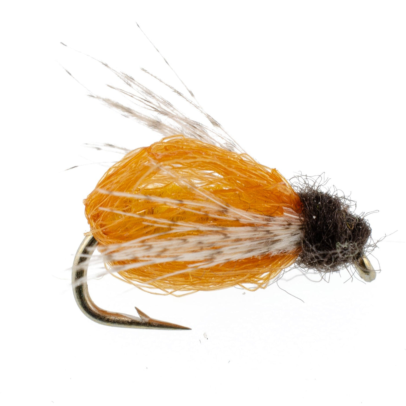 LaFontaine Amber Deep Sparkle Caddis Pupa - 1 Dozen Flies Hook Size 18