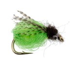 3 Pack LaFontaine Bright Green Deep Sparkle Caddis Pupa - Hook Size 14