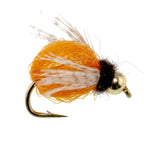 Bead Head LaFontaine Amber Deep Sparkle Caddis Pupa - 1 Dozen Flies Hook Size 12