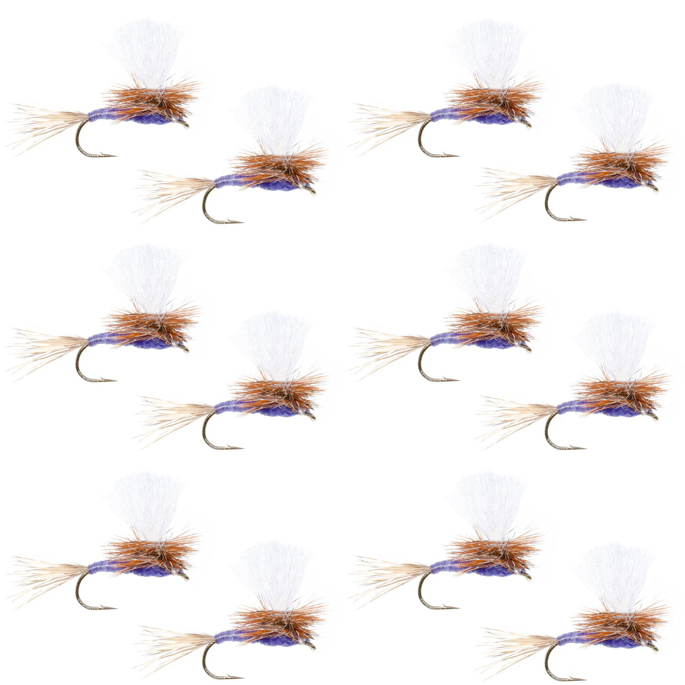 Parachute Purple Haze Dry Fly - 12 Flies Size 16