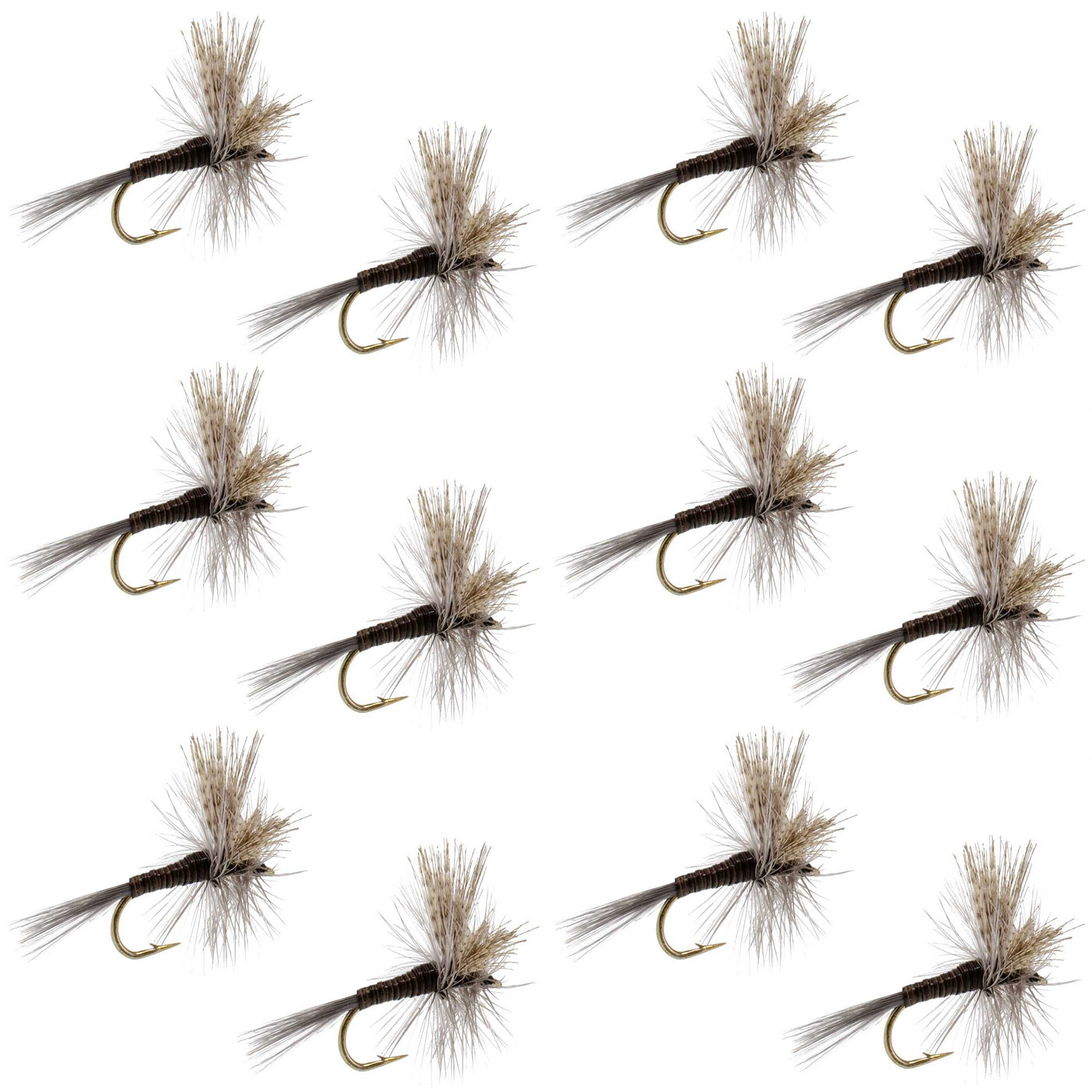 Quill Gordon Classic Dry Fly - 12 Flies Size 18