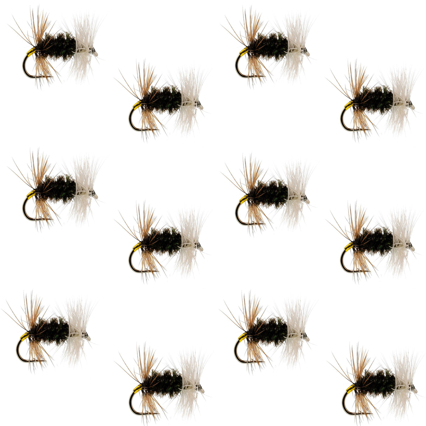 Renegade Classic Trout Dry Fly 12 Flies Hook Size 12