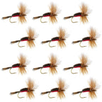 Royal Humpy Classic Hair Wing Dry Fly - 12 Flies Size 8