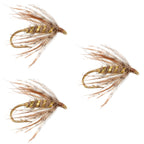 Soft Hackle March Brown Partridge Fly Fishing Wet Flies