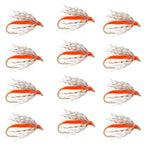 Soft Hackle Partridge and Orange Fly Fishing Wet Flies -1 Dozen  Flies Hook Size 16