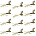 Sparkle Dun Baetis Mayfly - 12 Flies Hook size 18