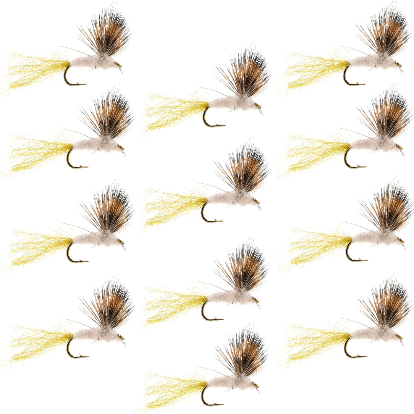 Yellow Sally Missing Link Stonefly -12 Flies Hook Size 16