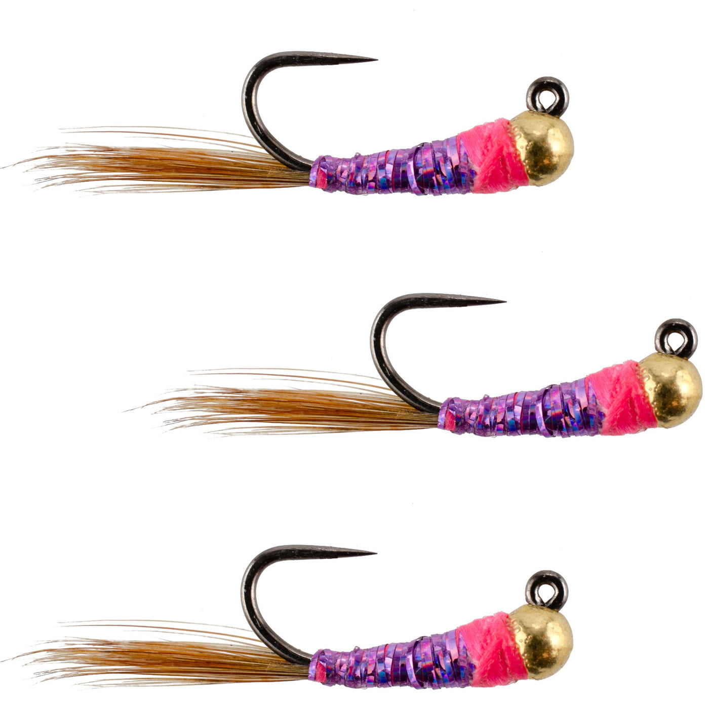 Tungsten Hot Spot Purple Perdigon Tactical Euro Nymph