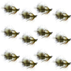 Tungsten Bead Tactical Mini Bugger Euro Nymph Fly - 12 Flies Size 8