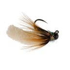 3 Pack Tungsten Bead Cream Mop Fly Tactical Jig Czech Euro Nymph Barbless-  Size 14