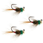 3 Pack Tungsten Tactical CDC Frenchie Euro Nymph Jig - Size 14