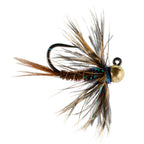 Tungsten Soft Hackle Pheasant Tail Tactical Nymph Euro Jig - 6 Flies Size 14