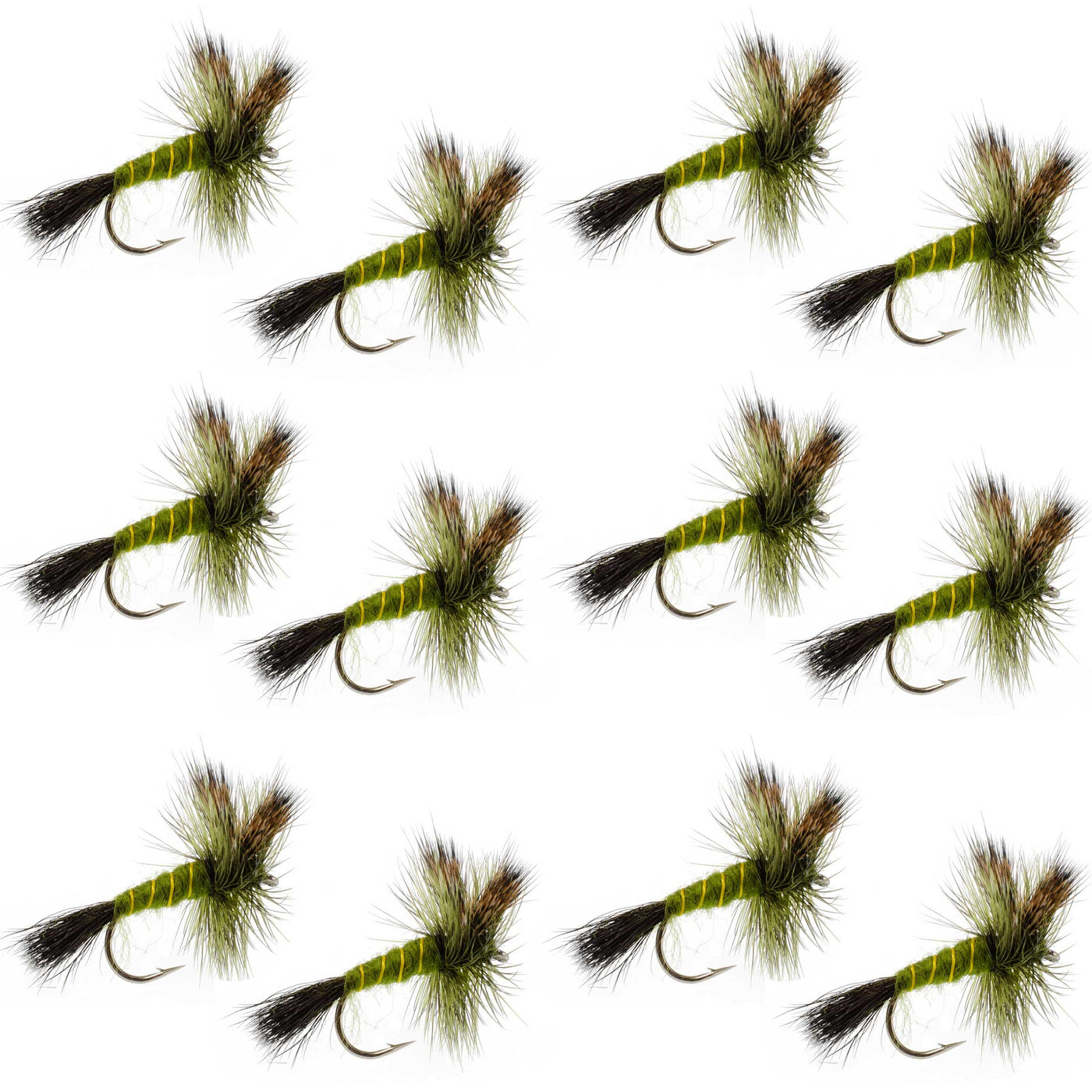 Western Green Drake Dry Fly - 12 Flies Size 10