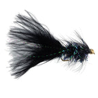 Black Bead Head Crystal Woolly Bugger Streamer