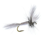 3 Pack Barbless White Wulff Classic Hair Wing Dry Fly - Hook Size 14