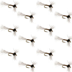 Improved Zelon Midge 12 Flies Hook Size 22