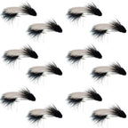Galloup's Zoo Cougar Black Streamer Fly - 12 Flies Size 4