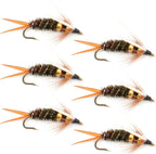 Double Bead Prince Nymph Fly Fishing Flies - 6 Flies Hook Size 8