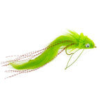 3 Pack Chartreuse Bunny Deer Hair Diver Size 4 Bass Bug With Weed Guard