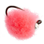 Tungsten Bead Tactical Euro Hot Pink Jig Egg Barbless Czech Nymph Fly - 6 Flies Size 16