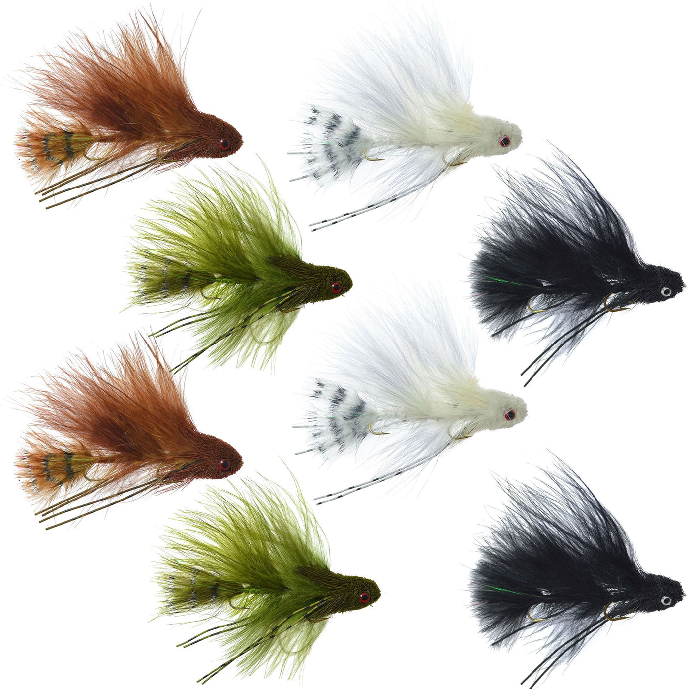 Mini Sex Dungeon Articulated Streamer Sampler - 8 Flies - Size 6