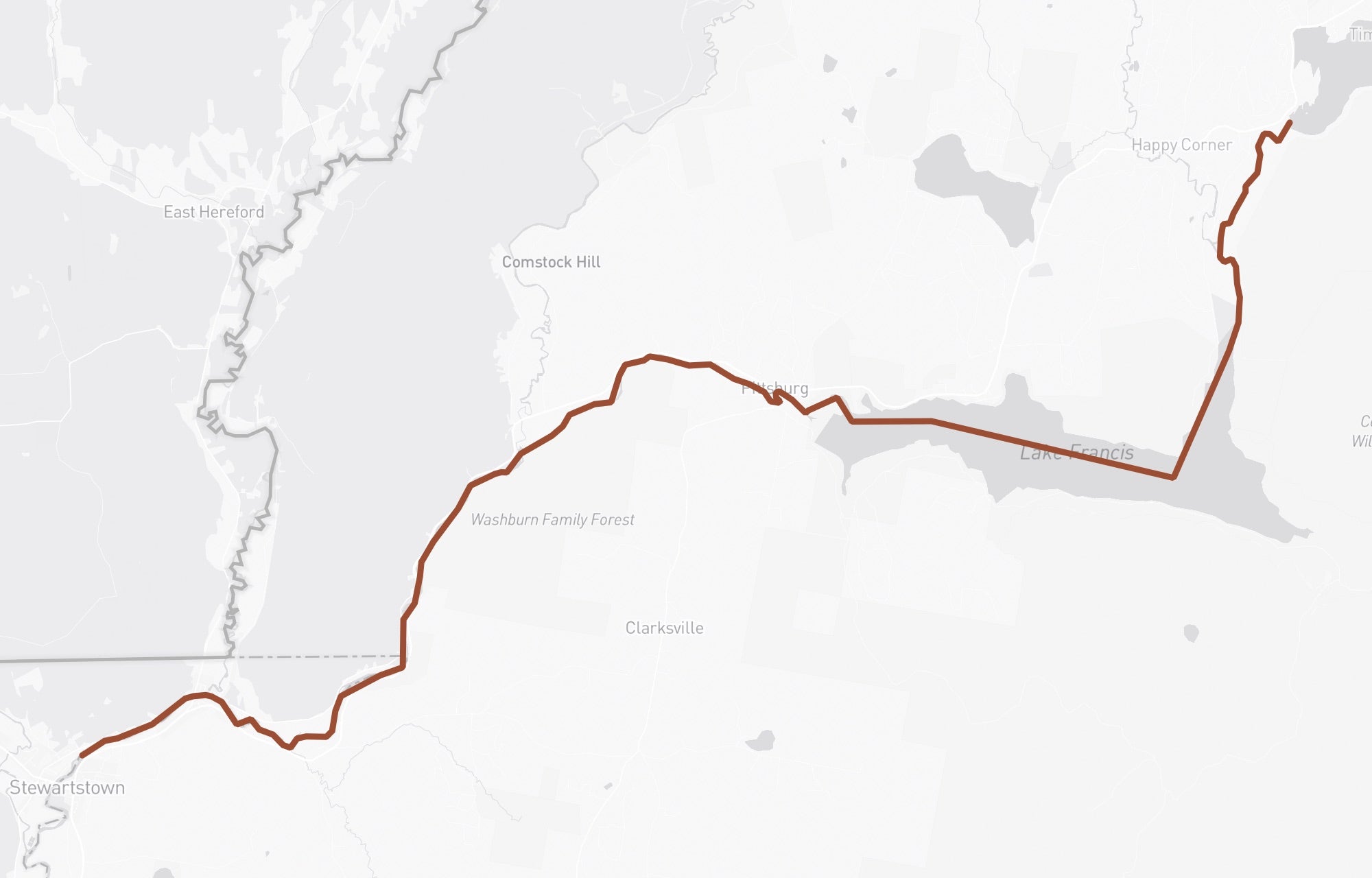 The Connecticut Lakes tailwaters — the connecting river, the Trophy Stretch below First Connecticut Lake, and the coldest water below Murphy Dam, all along Route 3 toward Stewartstown and Colebrook.